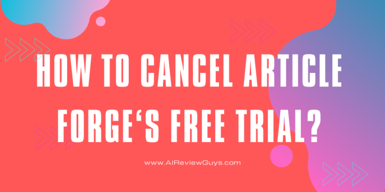 cancel article forge free trial