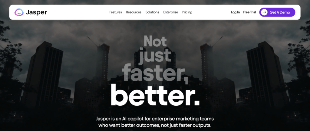jasper-ai-homepage-screenshot