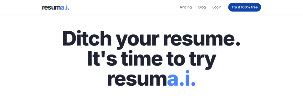 resumai-review-homepage-screenshot