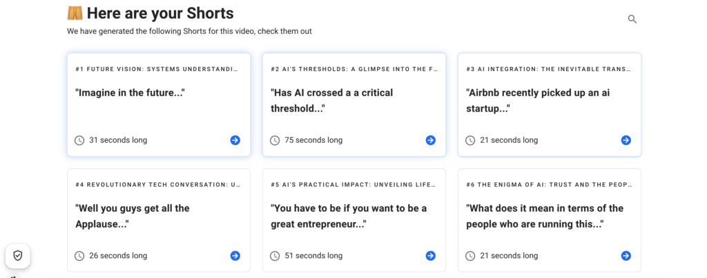 2short ai example shorts from a youtube video