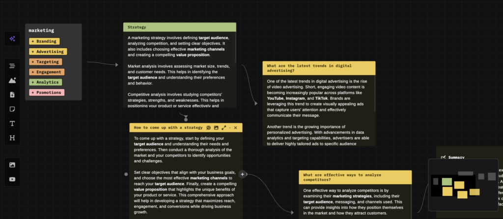 albus editor example of content creation