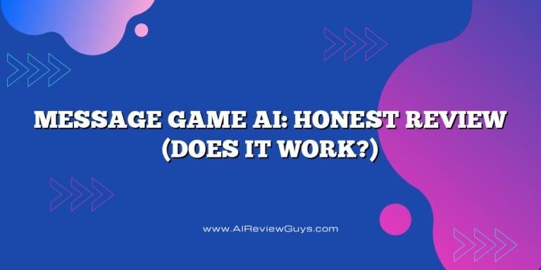 Message Game AI: Honest Review (Does it work?)