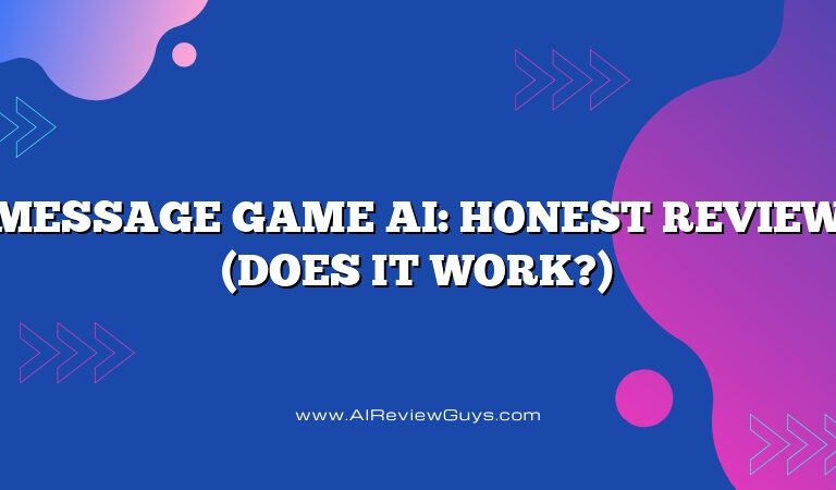 Message Game AI: Honest Review (Does it work?)