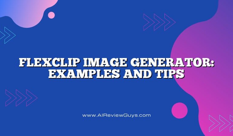 FlexClip Image Generator: Examples and Tips